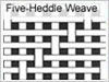 Five Heddle Weave